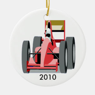 Auto, das Verzierung läuft Keramik Ornament