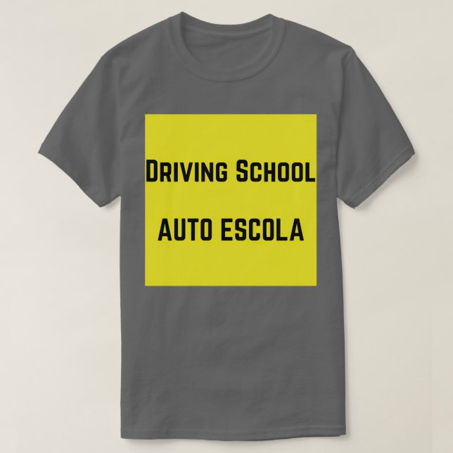 Auto der Fahrschule Escola T-Shirt (Design vorne)