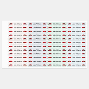 Auto-Design-Kinder-Namen-Kleidung-Schul-Etiketten Etiketten