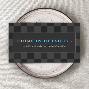 Auto-Detailansicht und Auto-Körperreparatur Visitenkarte