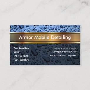 Auto Detailing Business Cards Visitenkarte