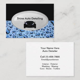 Auto-Detailing-Geschäft Visitenkarte