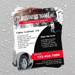 Auto Detailing Power Washer Car Wash Reinigung Flyer<br><div class="desc">Auto Detailing Beruflich Car Wash Cleaning Service Flyer.</div>