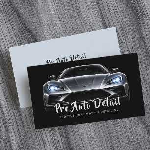 Auto-Detailing-Reinigungsdienst Visitenkarte
