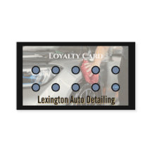 Auto-Detailing-Treue-Stempelkarte Auto-Service Aut