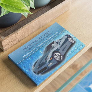 Auto-Detailing-Wassertropfen Flyer Vorlage