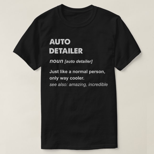 Auto-Detaillierer T-Shirt (Design vorne)