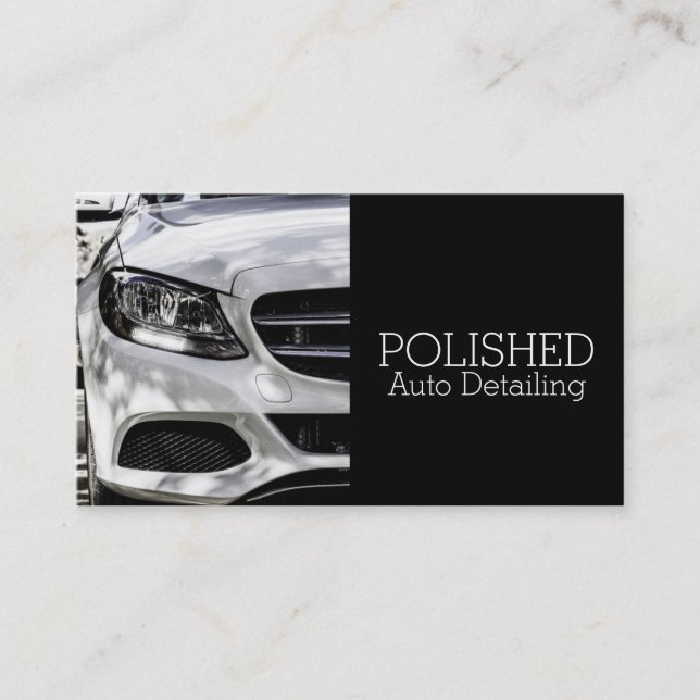 Auto Detection Car Wash Service Business Card Visitenkarte (Vorderseite)