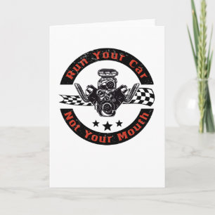 Auto Drag Motor Racing Auto V8 Mechanischer Lüfter Karte