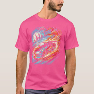 Auto fahren Burnout Retro Street Racing Art m T-Shirt