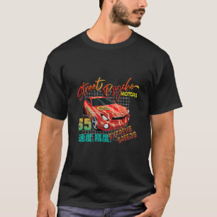 Auto Fanatic Red Lightning 64 Street Psycho Motors T-Shirt