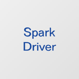 Auto-Fensterdekor für den Spark Delivery Driver Fensteraufkleber
