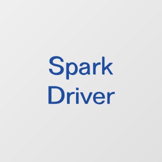 Auto-Fensterdekor für den Spark Delivery Driver Fensteraufkleber