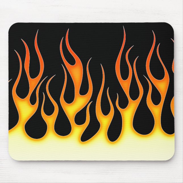 Auto-Flammen Mousepad (Vorne)