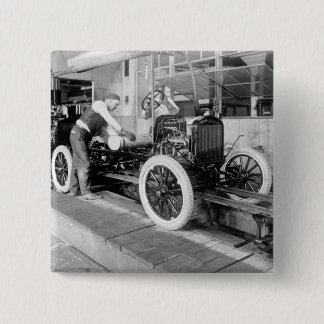Auto-Fließband, Zwanzigerjahre Button