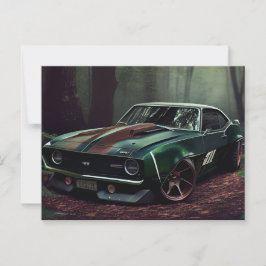 Auto-Forest-Postkarten Postkarte