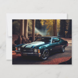 Auto-Forest-Postkarten Postkarte