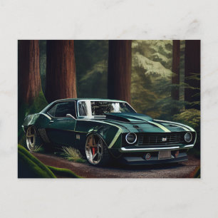 Auto-Forest-Postkarten Postkarte