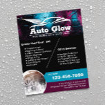 Auto für Autos im Detail Moderne Reinigung Flyer<br><div class="desc">Auto Detailing Beruflich Car Wash Cleaning Service Flyer.</div>