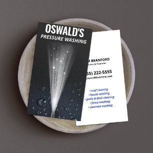 Auto für das Power "Pressure Washing Water Drops" Visitenkarte