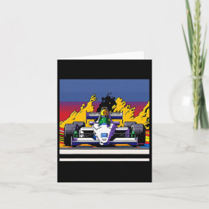 Auto für Mechanic Sports Fan Retro 90er Video Game Karte