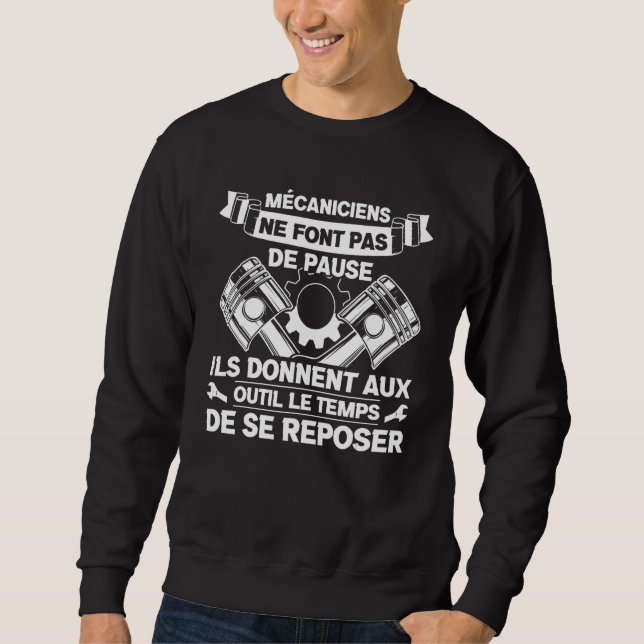 Auto-Garage für Männer Sweatshirt (Vorderseite)