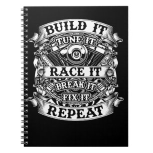 Auto-Gebäude-Mechaniker-Kleid Notizblock