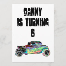 Auto-Geburtstags-Einladungen Einladung