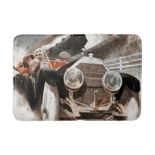 Auto gegen Zug durch William Harnden Pflege Badematte