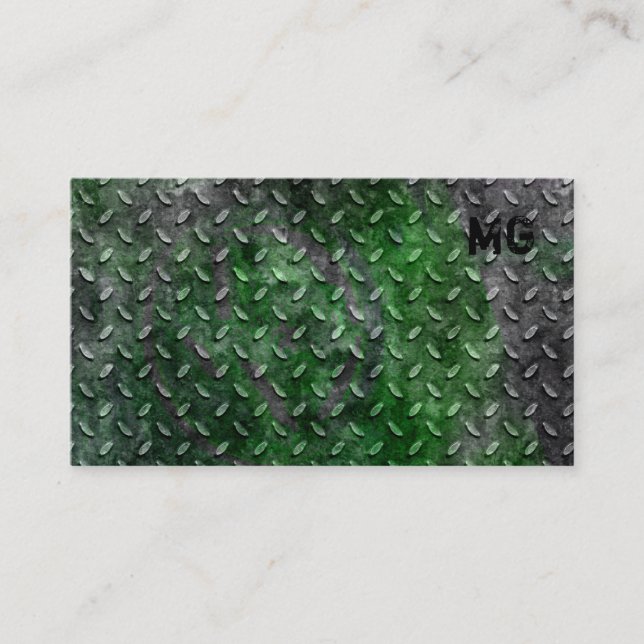 Auto-Geschäfts-Karten-Bau-Auftragnehmer-Metall 2 Visitenkarte (Vorderseite)