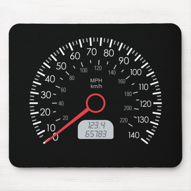 AUTO-GESCHWINDIGKEITSMESSER MOUSEPAD (Vorne)