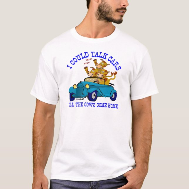 Auto-Gesprächs-lustige T - Shirts (Vorderseite)