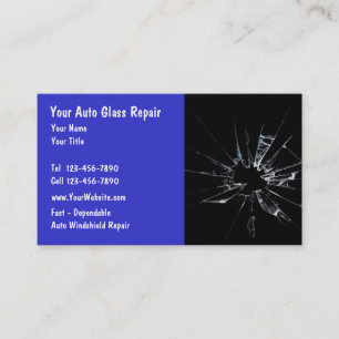 Auto-Glas-Reparatur Visitenkarte