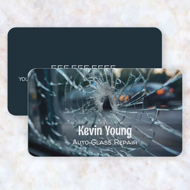 Auto Glasreparatur Visitenkarte (Auto Glass Repair Business Cards)