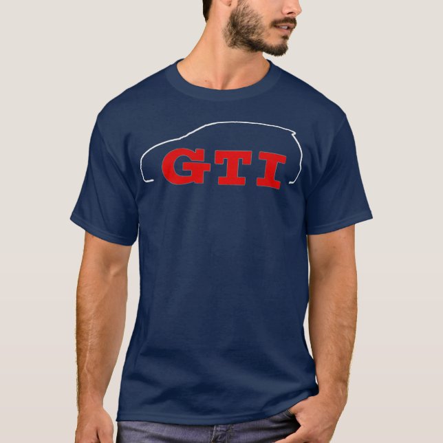 Auto GTI Kontur Premium T-Shirt (Vorderseite)