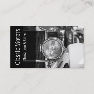 Auto-Händler für klassische Kraftfahrzeuge Visitenkarte