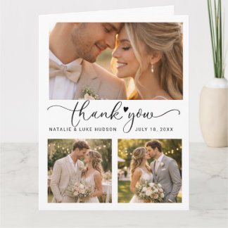 Auto Herz 3 Foto Collage Hochzeit Danke