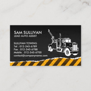 Auto-Hilfe für Schleppschlepper Visitenkarte