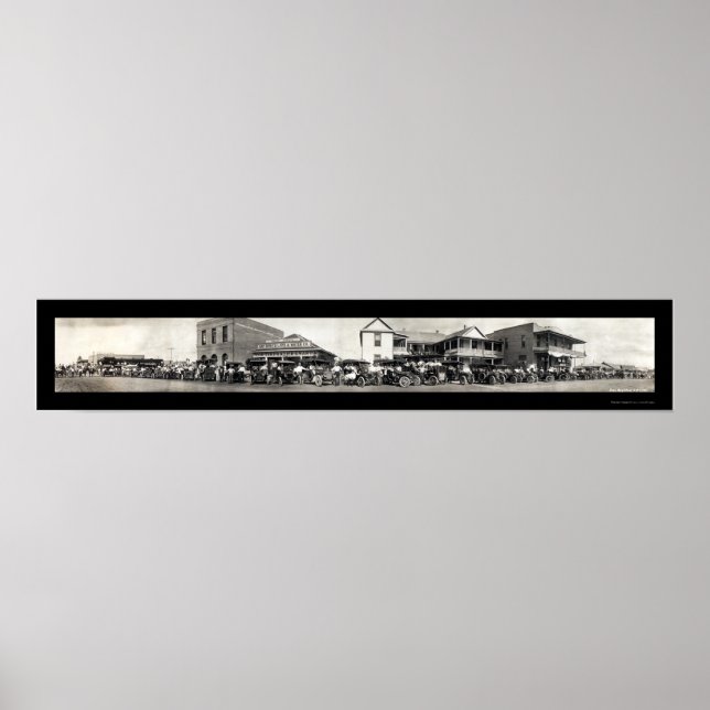 Auto Horse San Benito, TX. Foto 1911 Poster (Vorne)