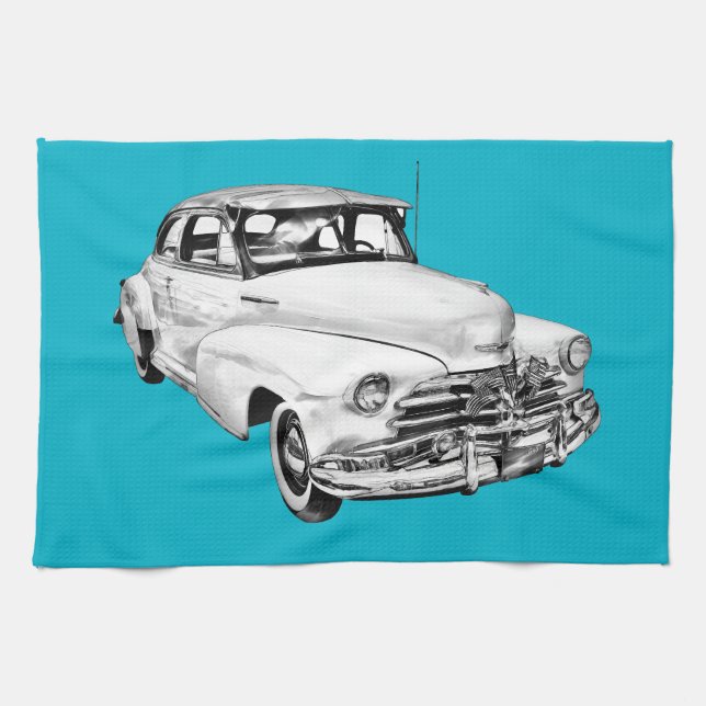 Auto-Illustration 1948 Chevrolets Fleetmaster Handtuch (Horizontal)