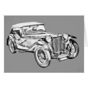 Auto-Illustration Sport Magnesiums Tc antike