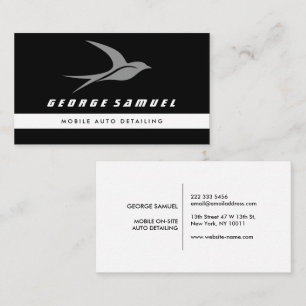 Auto im Detail Auto Repair Shop Flying Bird-Logo Visitenkarte