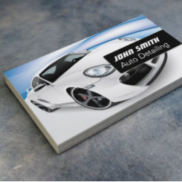 Auto im Detail Auto waschen modern Visitenkarte