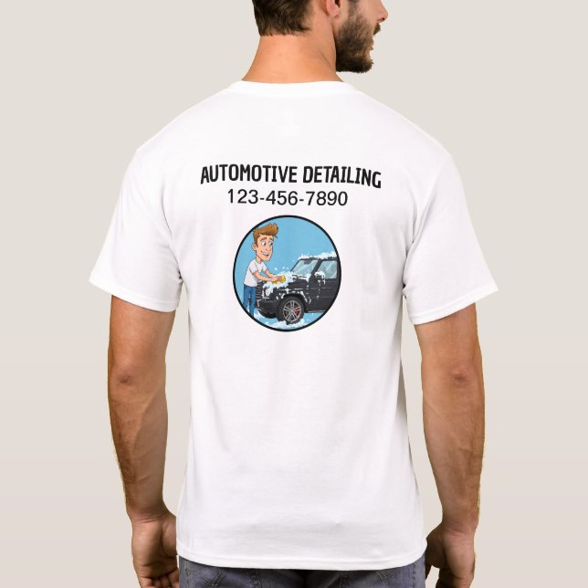 Auto im Detail Business-Logos-Shirts T-Shirt (Rückseite)