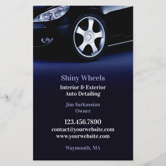 Auto im Detail Flyer (Vorne)
