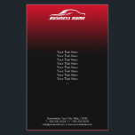 Auto im Detail Moderne Black & Red Automotive Flyer<br><div class="desc">Auto Detailing Moderne Black & Red Automotive Business Flyer.</div>
