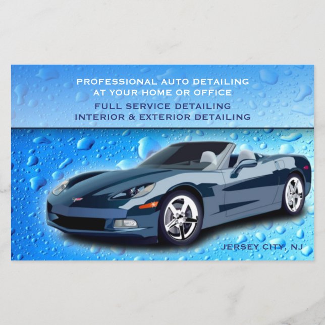 Auto im Detail Wassertropfen Flyer (Hinten)