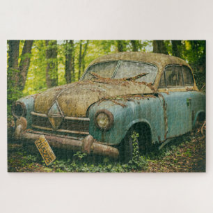 Auto im Wald Rätsel Puzzle