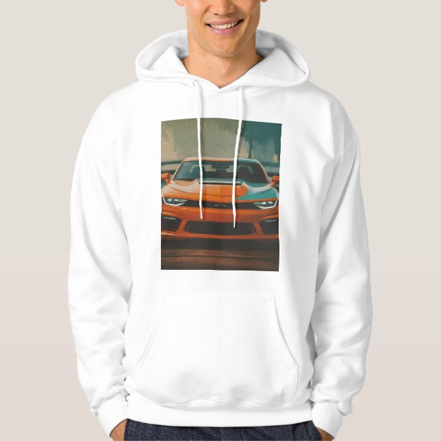 Auto Image" Full-Sleeve Hoodie T - Shirt für Männe (Vorderseite)