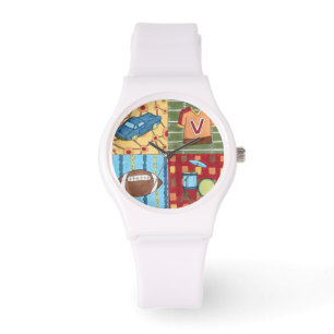 Auto, Jersey, Fußball und Trommel-Ausrüstung Armbanduhr